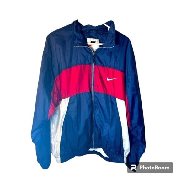 Nike Vintage Red, White, and Blue Men’s Windbreaker - Picture 3 of 12